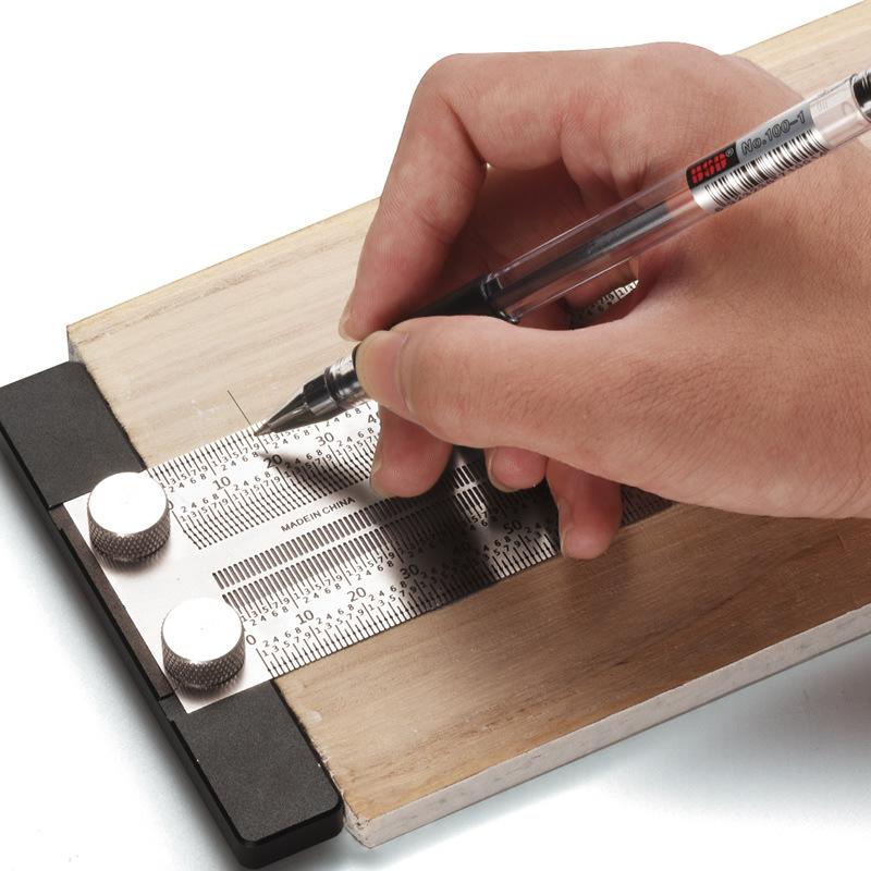 Woodworking Ruler - High Precision T Type Hole Ruler