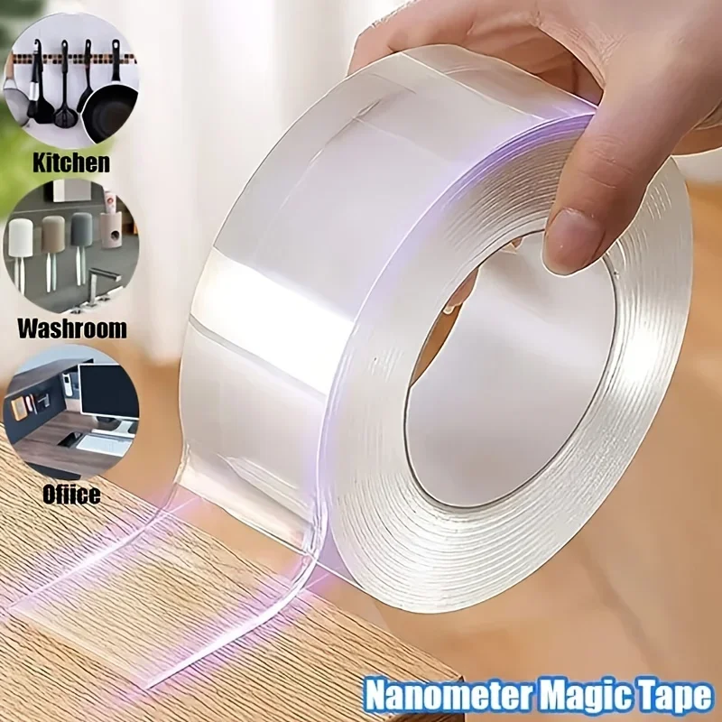 Woodworking Essential Tools - 5m Double Contact Nano Tape Powerful