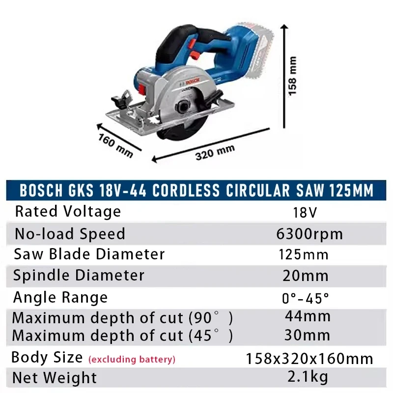 Bosch Cordless Circular Saw GK - Woodworking Cutting Tools recension och pris