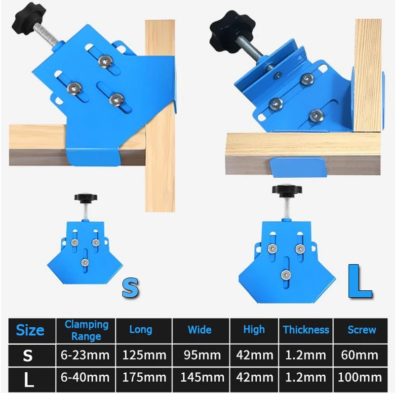 Upgrade S or L Woodworking Alu - Woodworking Right Angle Clamp recension och pris
