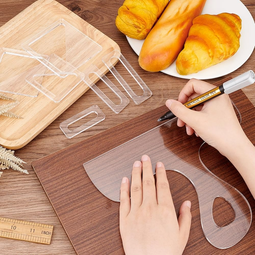 7Pcs Charcuterie Template Acry - Woodworking Basics recension och pris