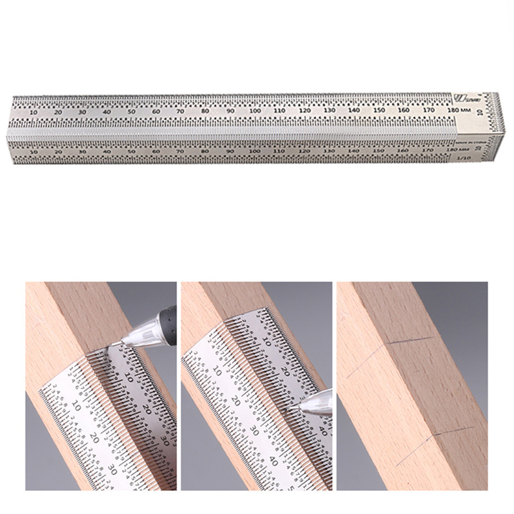 Stainless Woodworking Scribing - Woodworking Ruler recension och pris