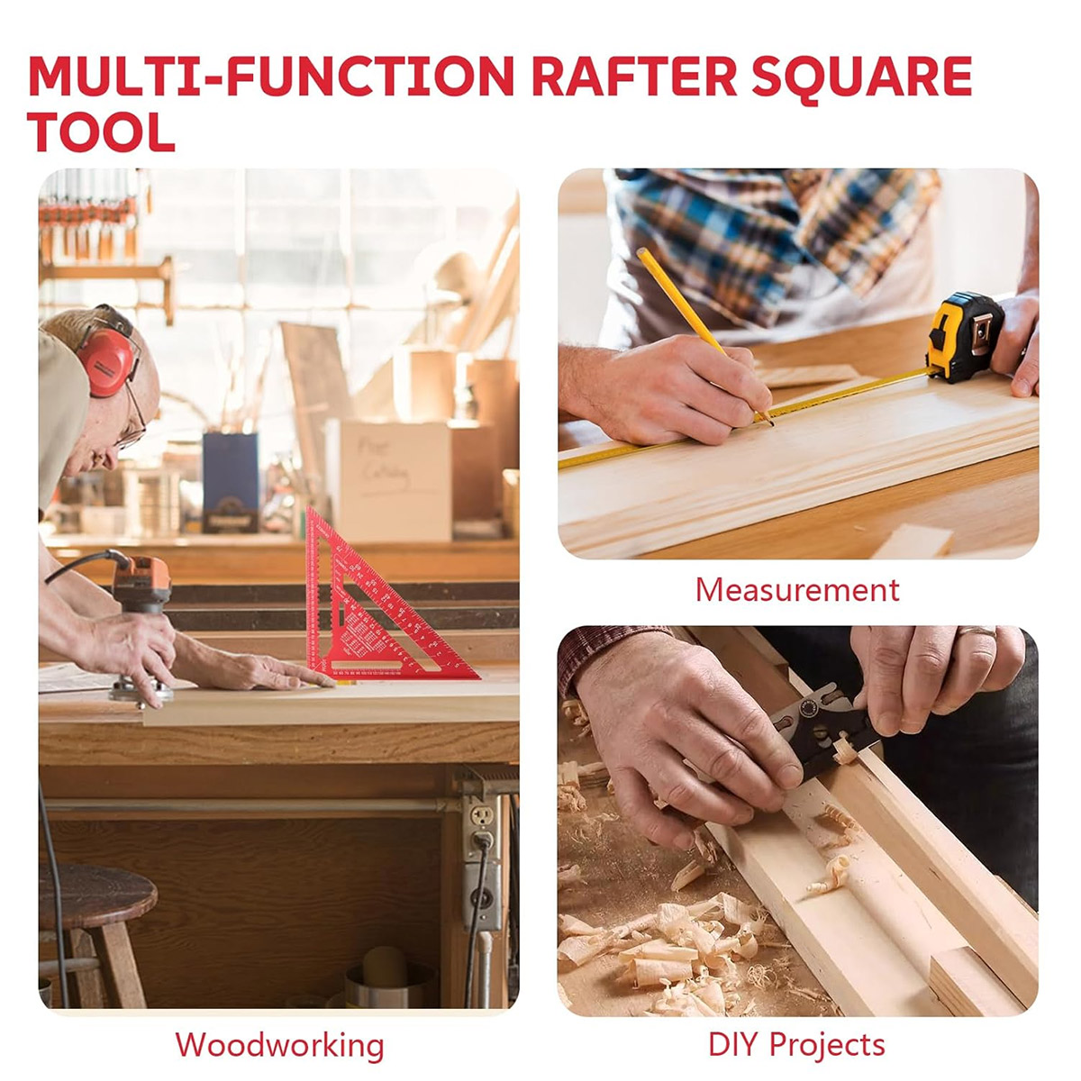 Aluminum Alloy Speed Square Hi - Woodworking Ruler recension och pris