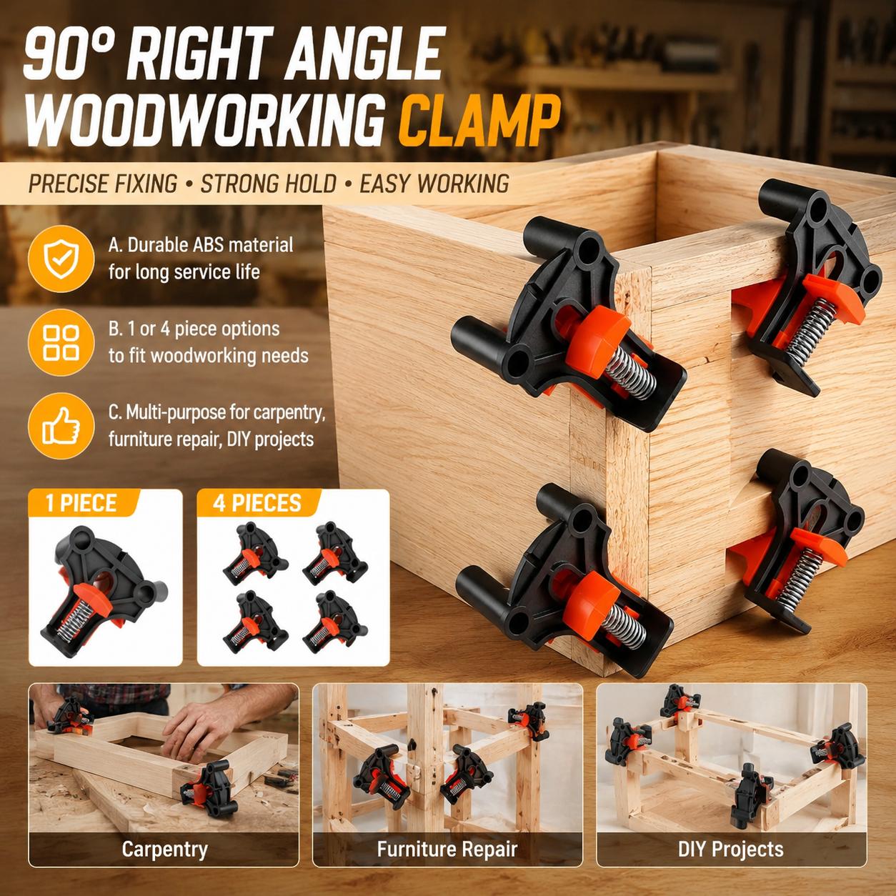 Premium Woodworking Carpentry  - Woodworking Right Angle Clamp recension och pris