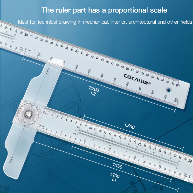 Dual-Sided T Square Ruler Clea - Woodworking Basics recension och pris