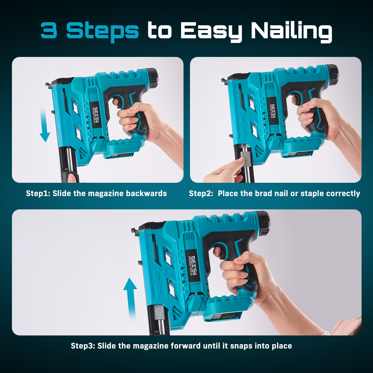 SEESII Electric Nail Gun Cordl - Woodworking Essential Tools recension och pris