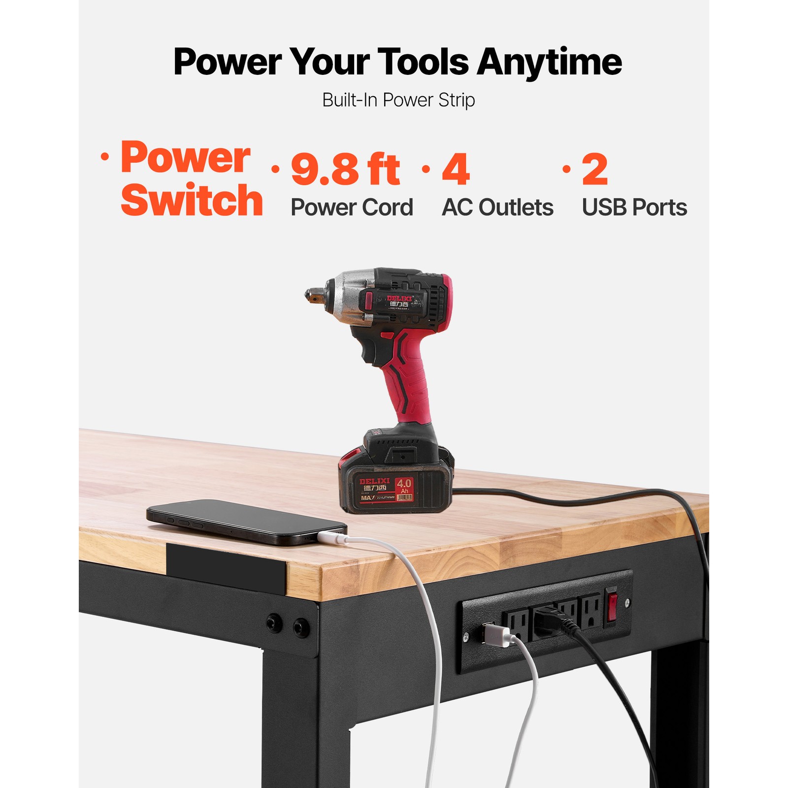 Adjustable Height Workbench 61 - Woodworking Workbench recension och pris