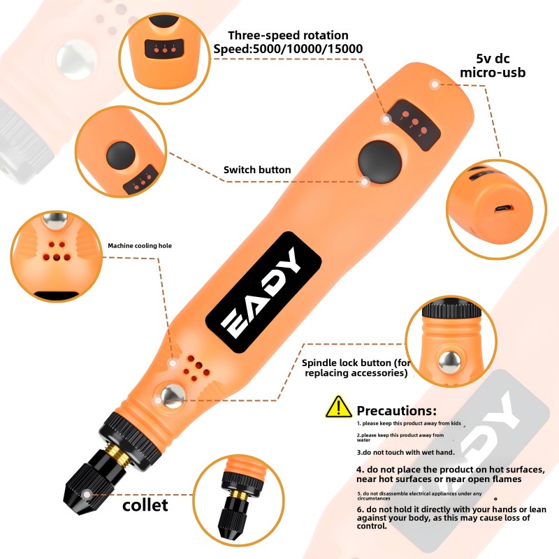 USB Cordless Rotary Tool Kit – - Woodworking Basics recension och pris