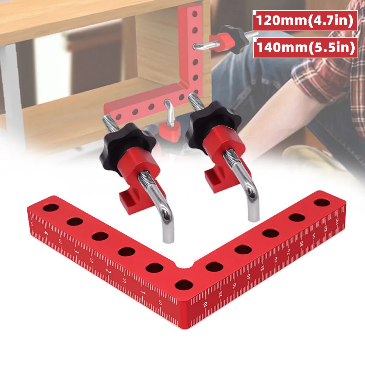 1Set 90 Degree Positioning Squ - Woodworking Right Angle Clamp recension och pris