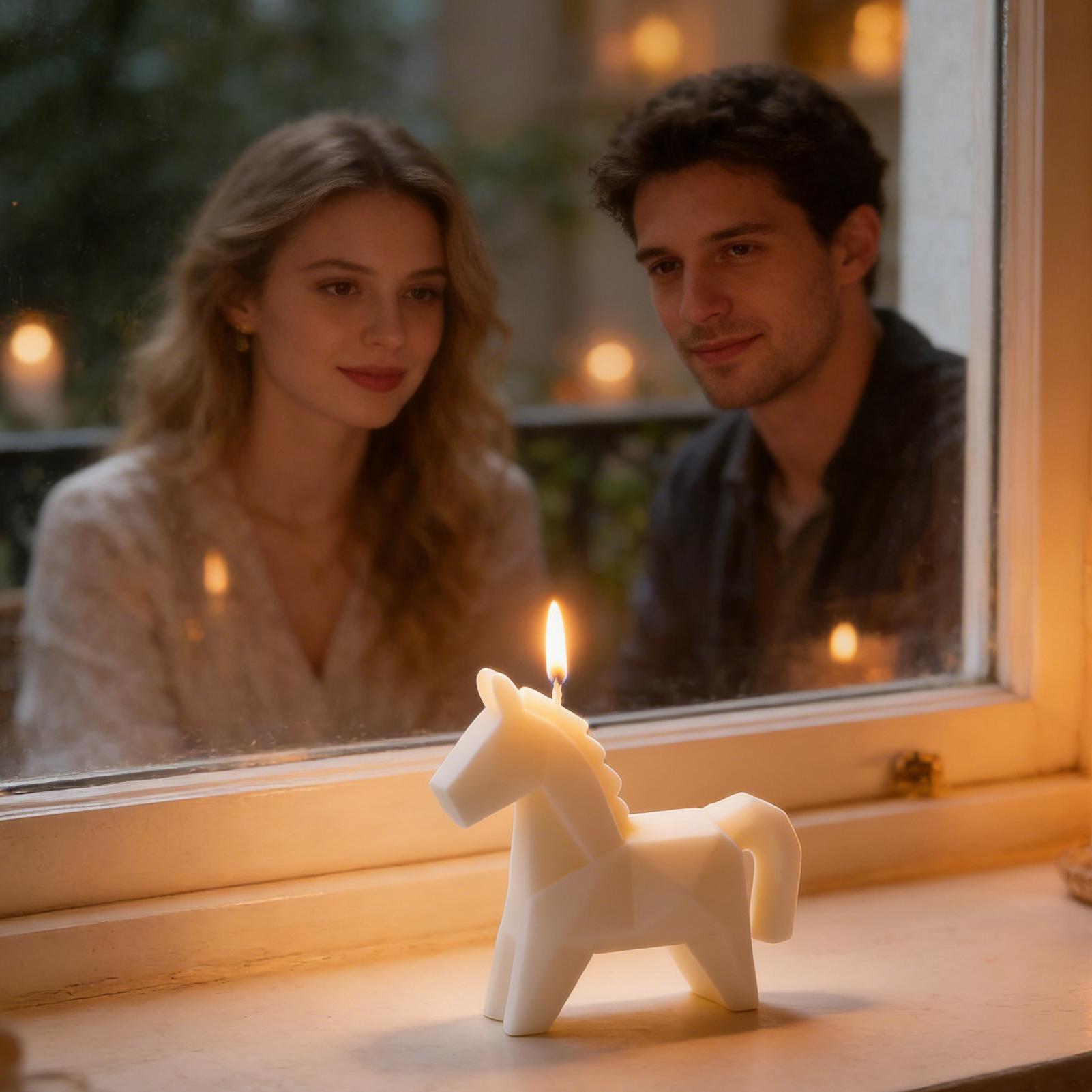 Horse Figure Scented Candle Tr - Woodworking Horse recension och pris