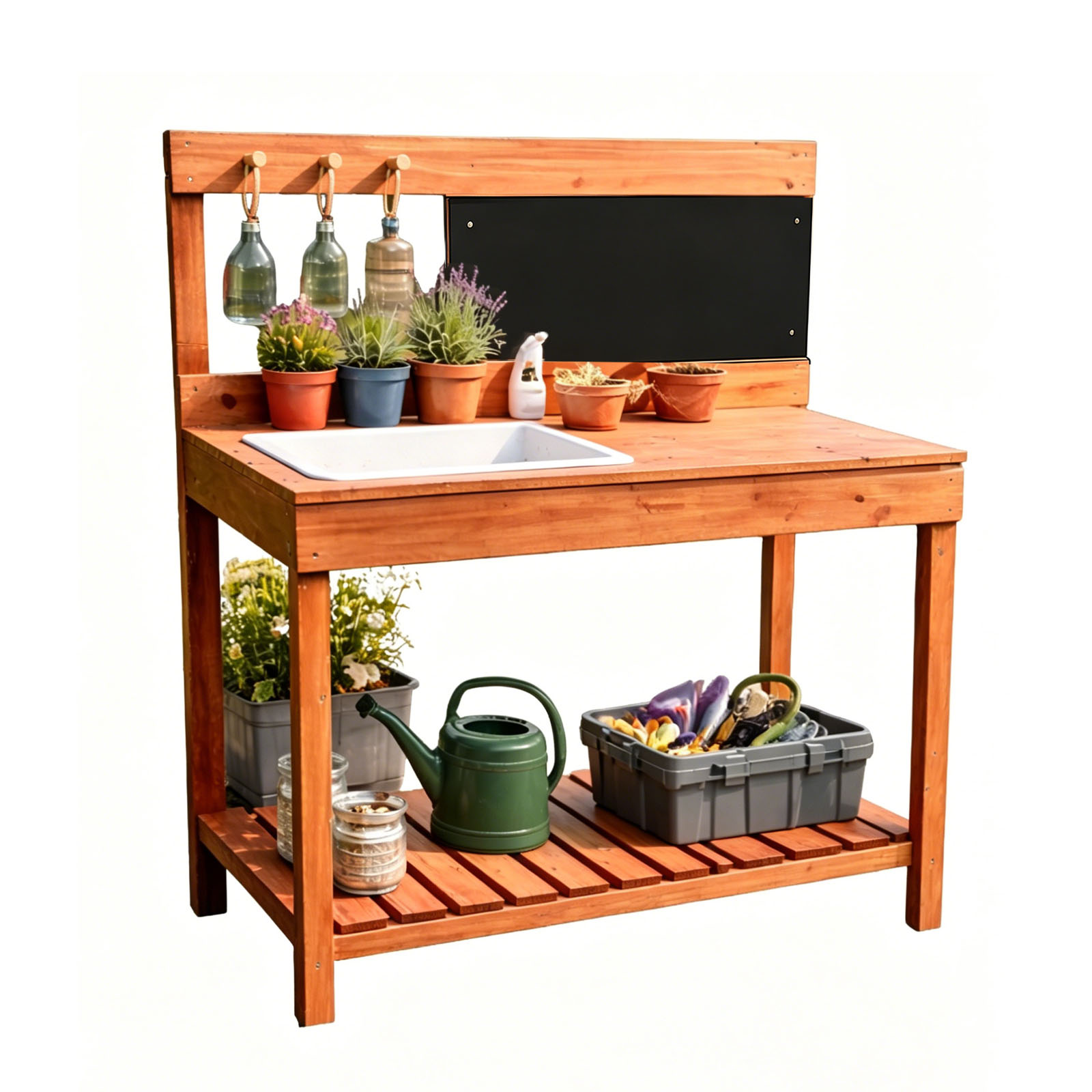 Wooden Potting Benches For Chi - Woodworking Workbench recension och pris