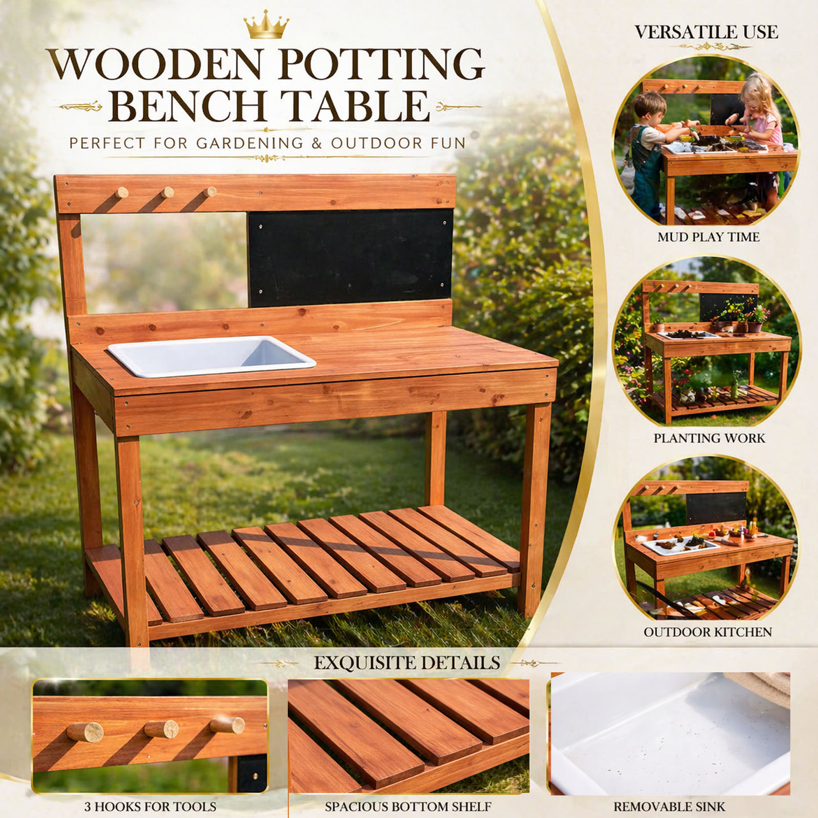 Wooden Potting Benches For Chi - Woodworking Workbench recension och pris