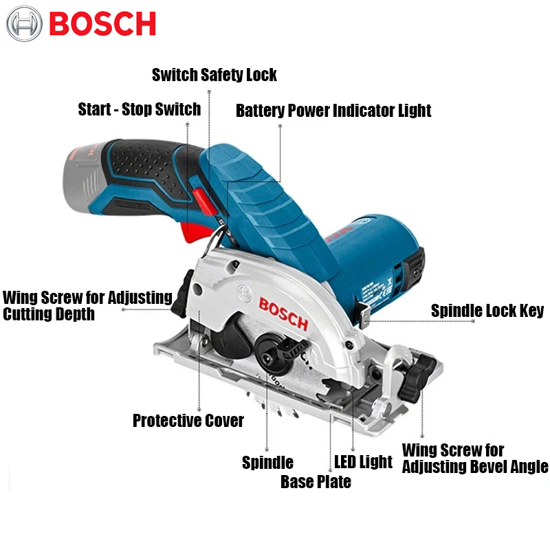 BOSCH GKS 12V-LI Electric Circ - Woodworking Saw recension och pris