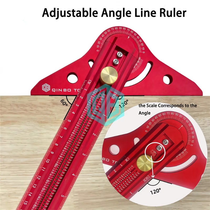 13 Inch Heavy-Duty Aluminum Al - Woodworking Ruler recension och pris