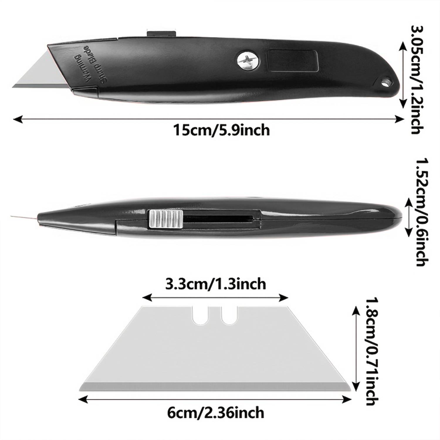 1/2PCS Utility Knife Retractab - Woodworking Warehouse recension och pris