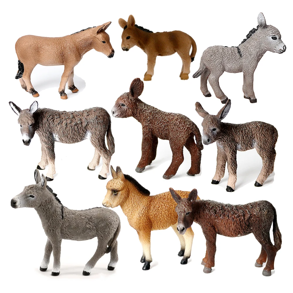 Donkey Model Toy Animals Figur - Woodworking Horse recension och pris