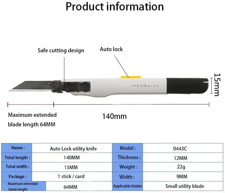 9mm Box Cutter, 30 Degree Anti - Woodworking Warehouse recension och pris
