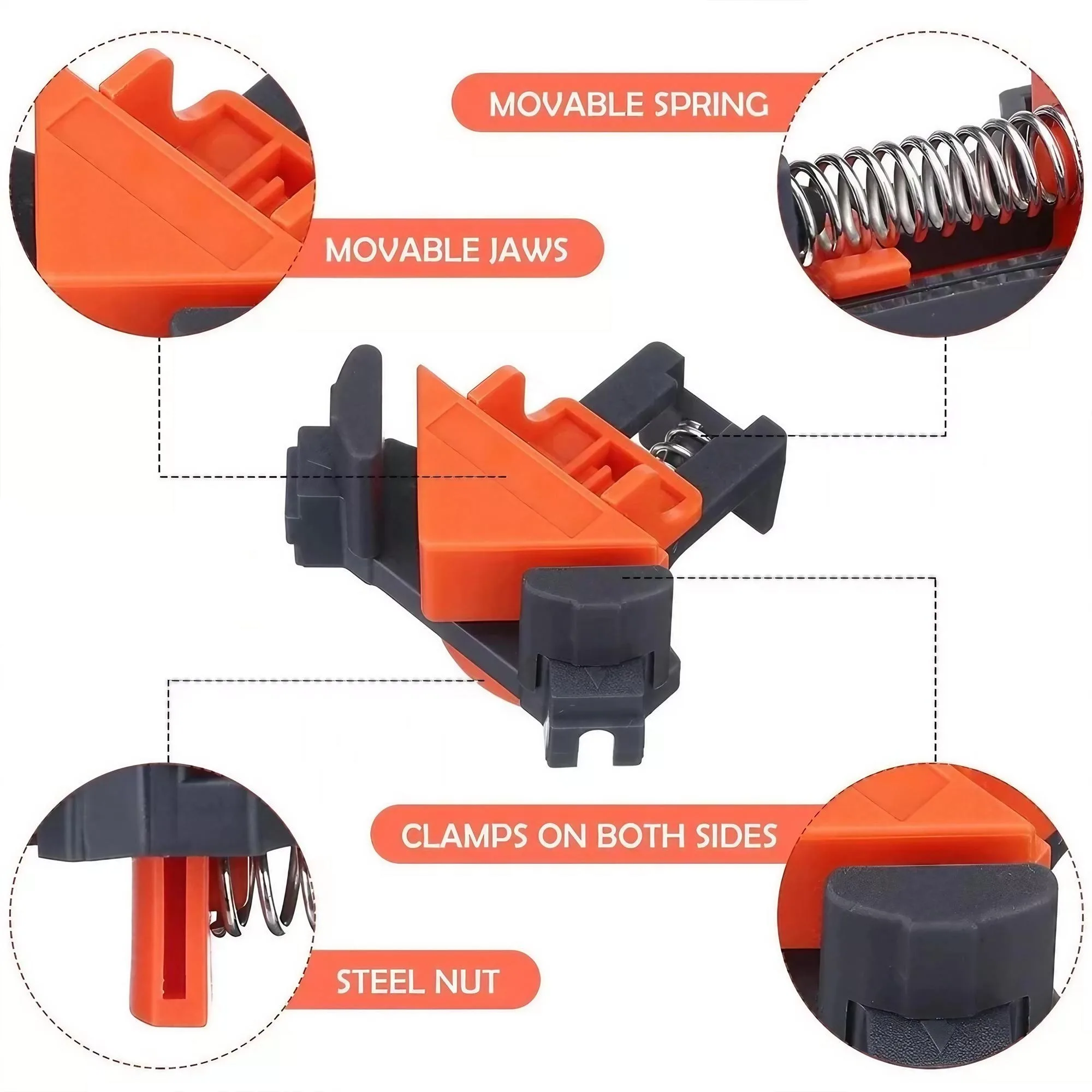 Premium 90 Degree Right Angle  - Woodworking Right Angle Clamp recension och pris