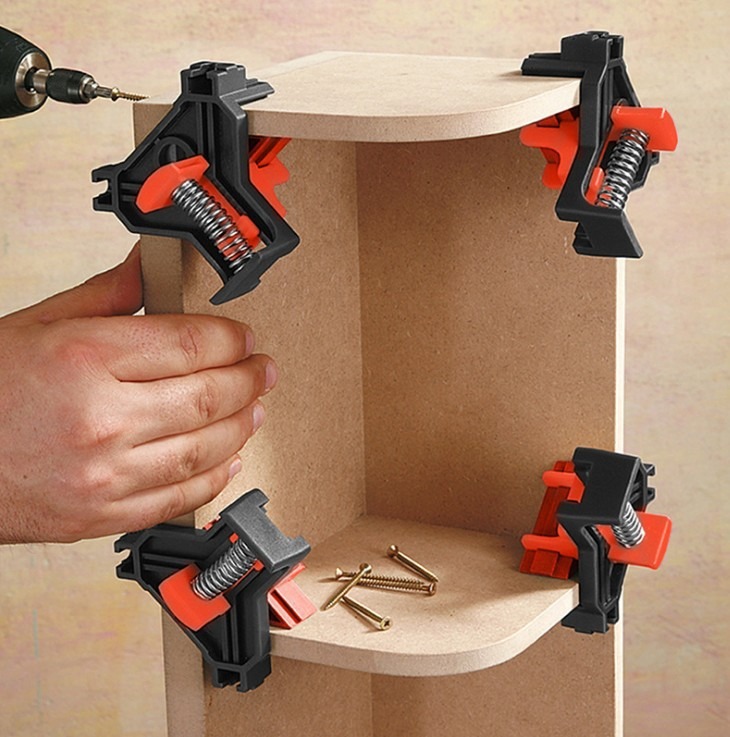 2/4PCS Right Angle Fixing Clip - Woodworking Right Angle Clamp recension och pris
